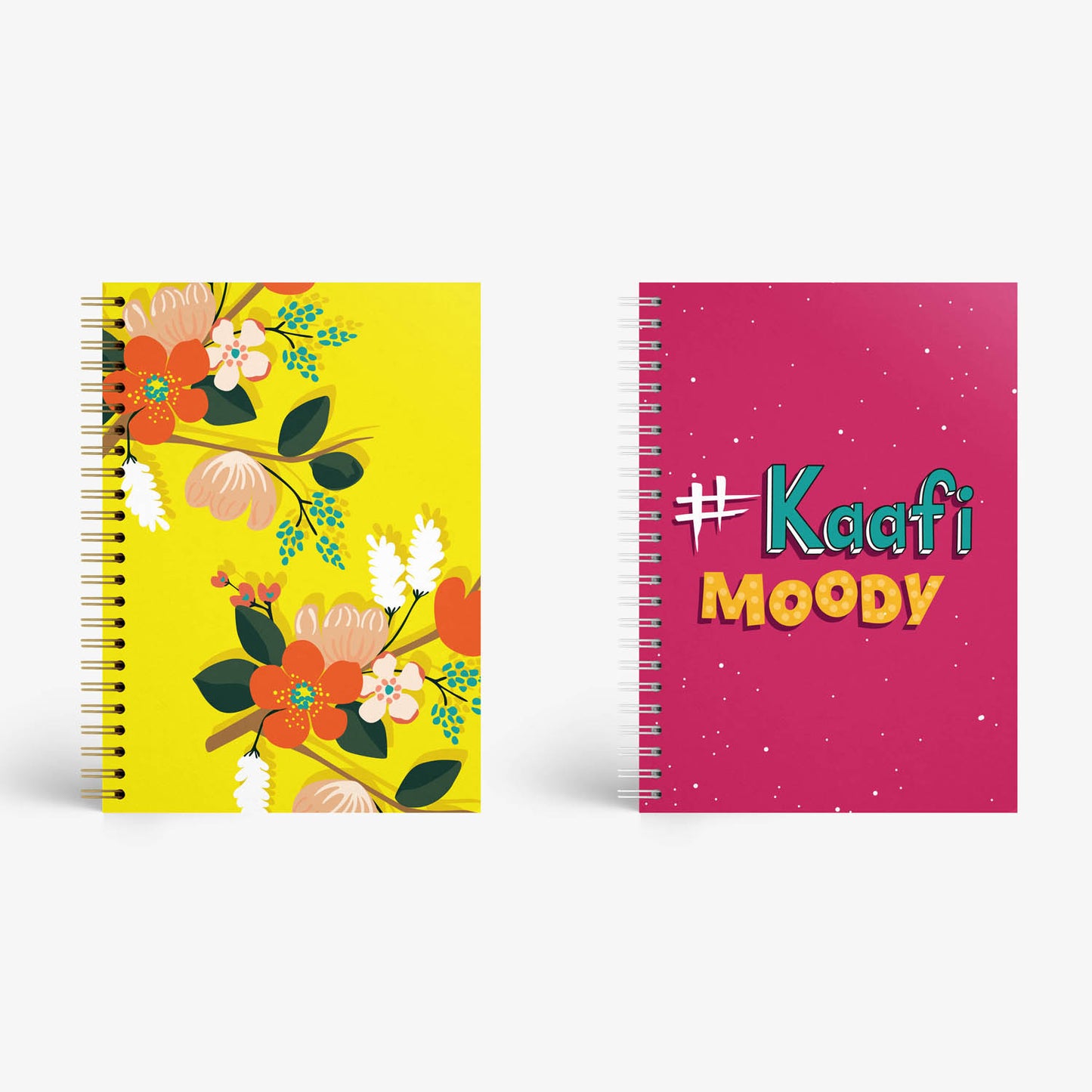 Notebook Set Of 2 - Floral Fantasy and Kaafi Moody