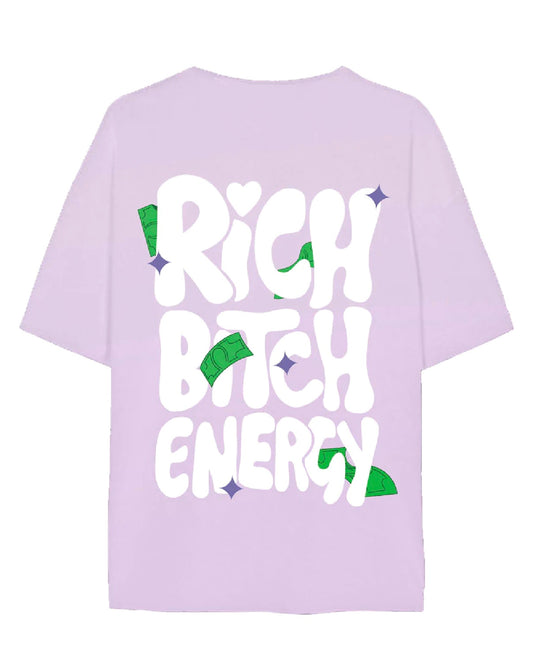 Rich B*tch Energy Unisex Oversized T-Shirt