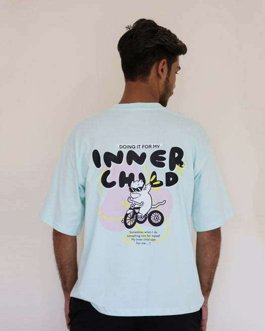 Inner Child T-Shirt With Black Cargo Pants