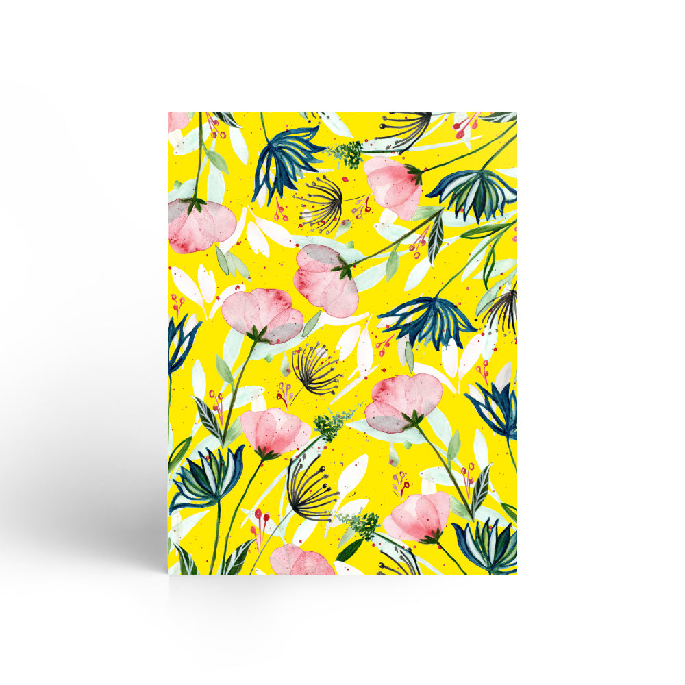 Buy Yellow Floral Notebook Online In India | Nautankishaala - A5 Notebook - Unruled Notebook