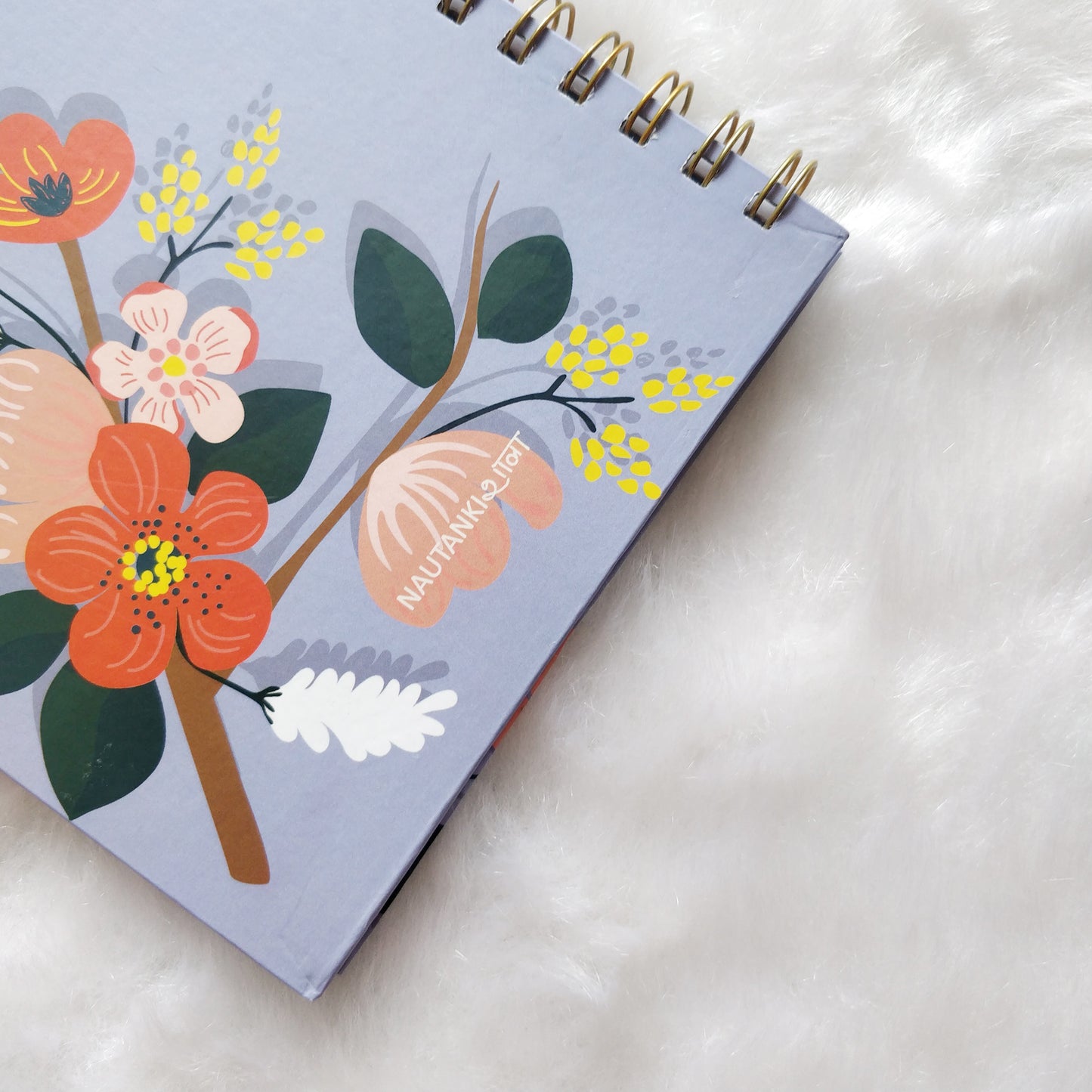 Floral Fantasy Notebook - Blue - Nautankishaala