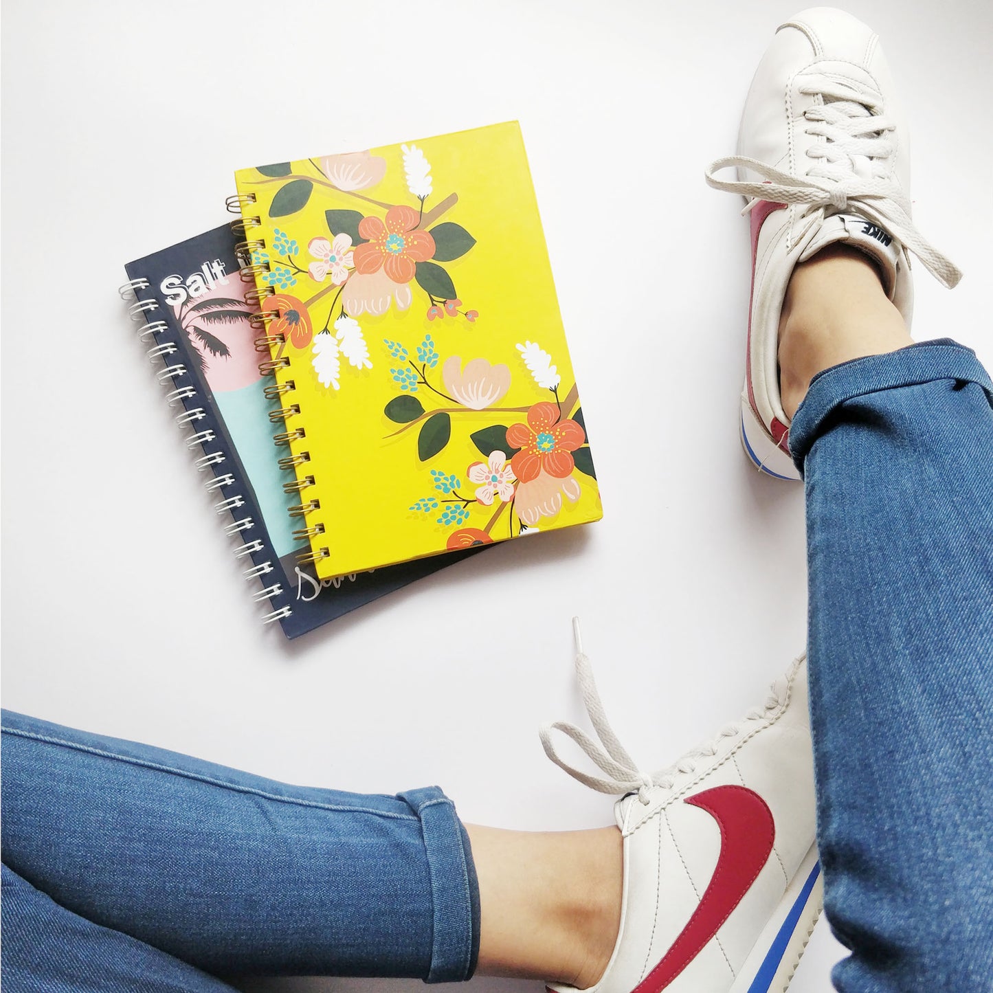 Floral Fantasy Notebook - Yellow - Nautankishaala