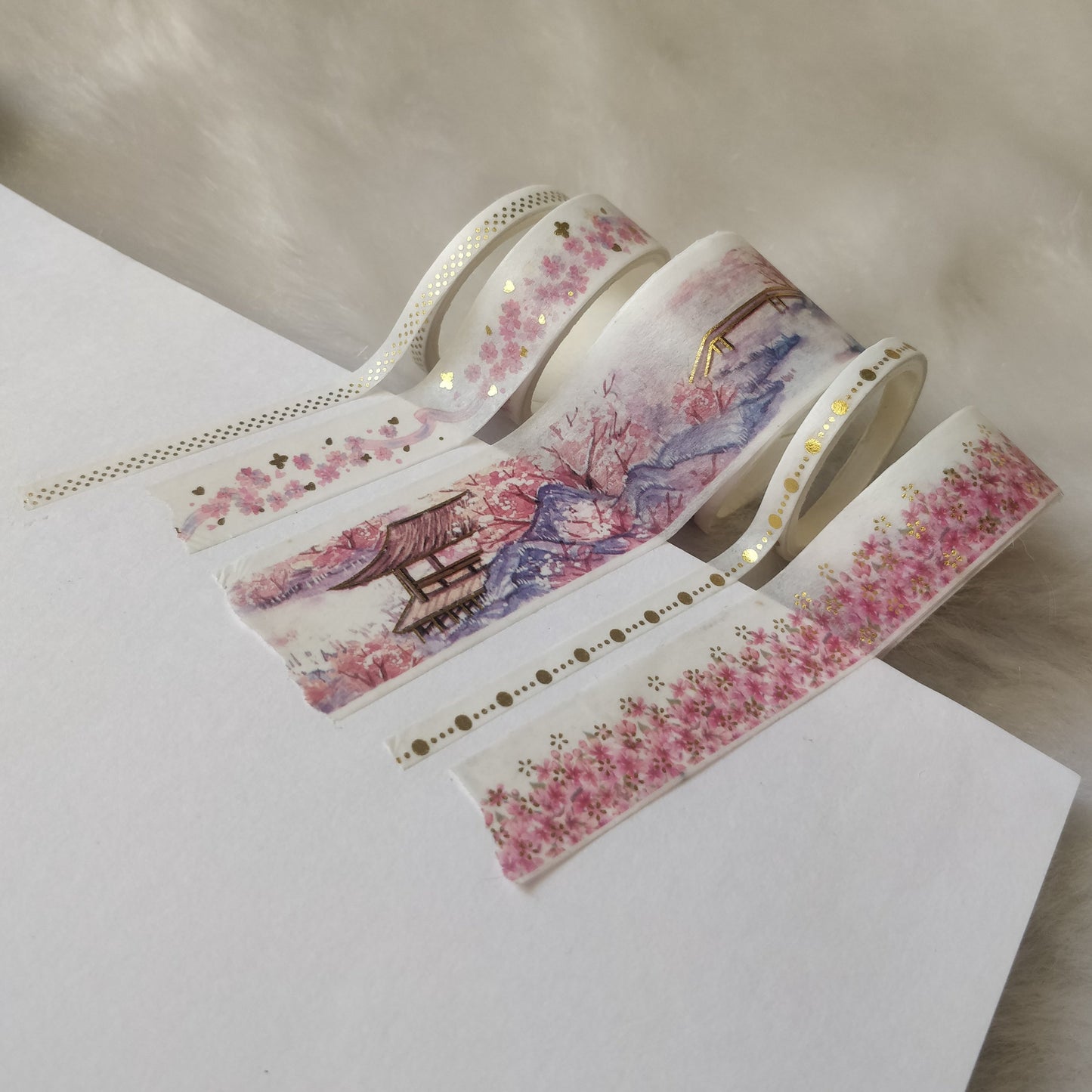 Cherry Blossom Washi Tape | Set Of 5