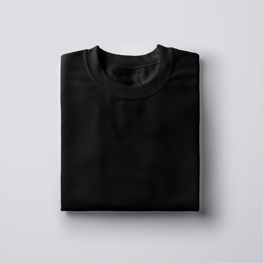 Plain Black Unisex T-Shirt